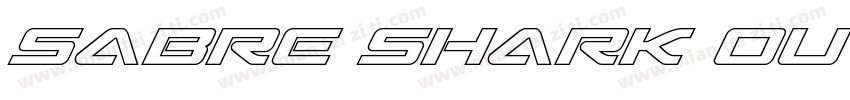 Sabre Shark Outline字体转换